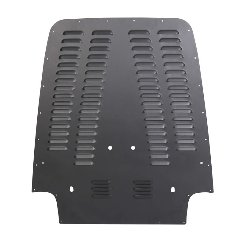 ECOTRIC Hood Louver Compatible with 1997-2002 Jeep Wrangler TJ Black Powder Coating Aluminum Vented Engine Vent Insert Radiator Cooling Panel - Image 5